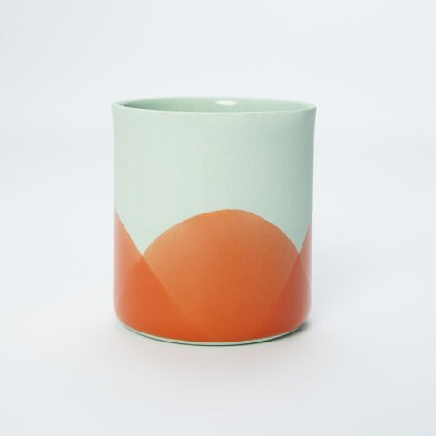 Mandarin - Large -  Mint Semi Orange Wave