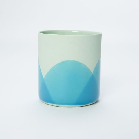 Mandarin - Large -  Mint Semi Ocean Wave