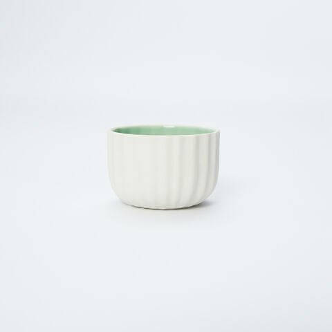 Çizgili Sunumluk - Medium - Blanc Inside Mint