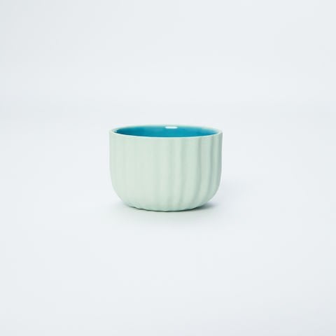 Çizgili Sunumluk - Medium - Mint Inside Ocean