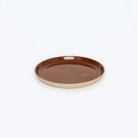 Crescent - Xsmall Tabak Beige inside Chocolate Terracotta - 14cm