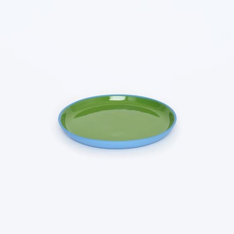 Crescent - Xsmall Tabak Midnight Blue inside Pistachio Green 14cm
