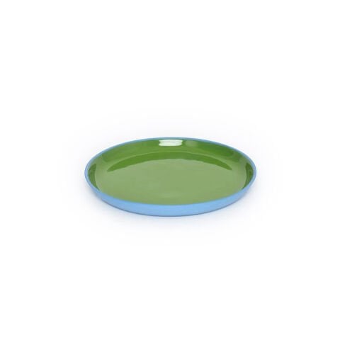 Crescent - Xsmall Tabak Midnight Blue inside Pistachio Green 14cm